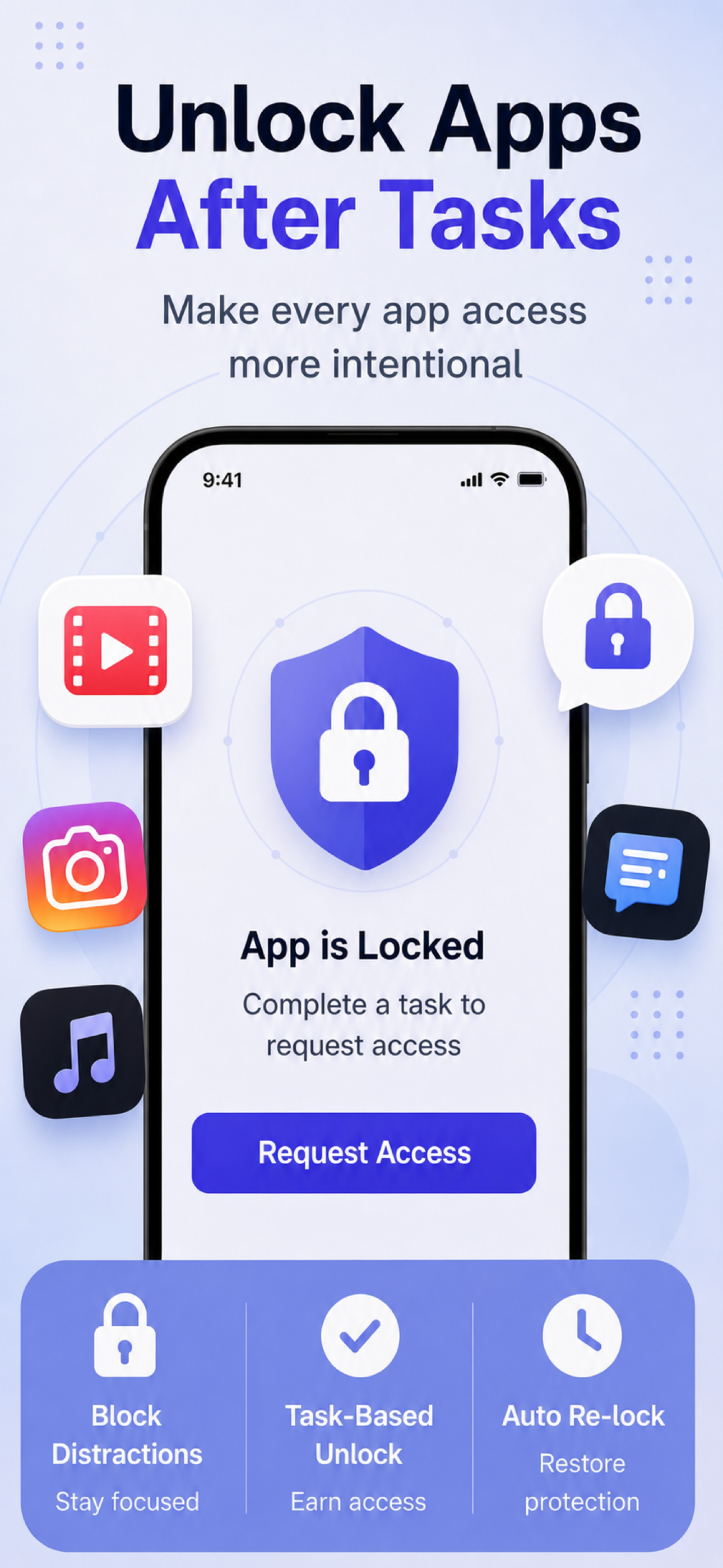 Lockit app lock screen preview